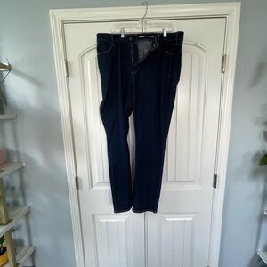 Old Navy Blue Straight Leg Jeans Women Size 18